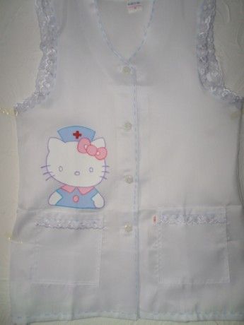 Avental hello kitty enfermeira