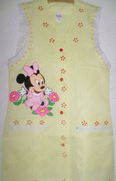 Avental Minnie baby com flores